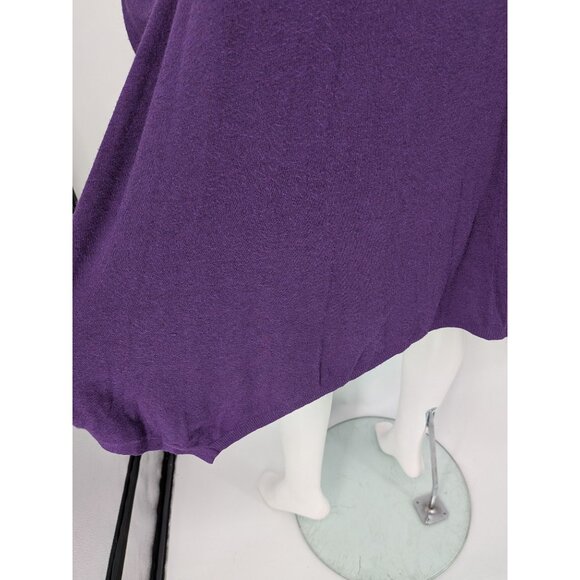 Eileen Fisher Tunic Sweater Top Women Size L Asymmetric Minimalist Capsule Cozy - Picture 6 of 9